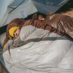 Спальник з натуральним пухом Naturehike Snowbird CNK2550WS014, p-р M, коричневий 400 г - мініатюра 3