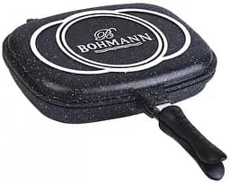 Сковорода гриль BOHMANN BH-1700-32MRB двухсторонняя 32 см с мраморным покрытием - мініатюра 3