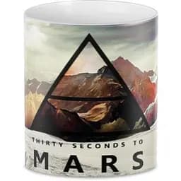 Кухоль GeekLand 30 секунд до Марса 30 Seconds to Mars логотип TSM.01.008 330 мл білий