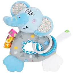 Дитяче брязкальце Bambi Слоник з прорізувачем H168251-3 пищалка 