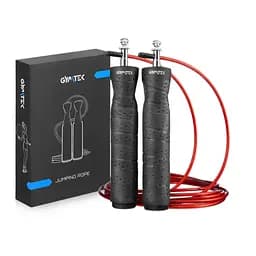 Скакалка Gymtek швидкісна з підшипниками чорна - мініатюра 6