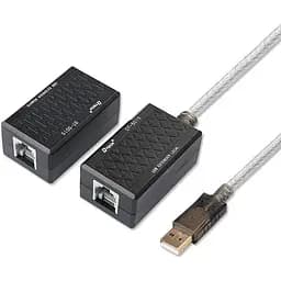 Кабель-удлинитель USB 2.0 AM-AF 60.0м USB по витой паре RJ 45 DT-5015 Dtech