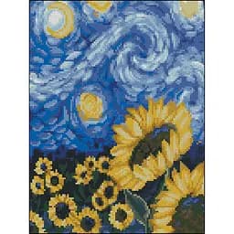 Алмазна мозаїка Strateg Соняшники 30х40 см без підрамника (ZAV3040-2)