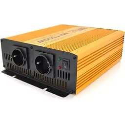 Инвертор напряжения Mexxsun MXSPSW-1500, 12V/220V, 1500W с правильной синусоидой, 2 Shuko, клеммные провода, Q4