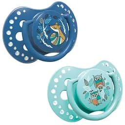 Пустышка силиконовая Lovi Folky, симметрическая, 0-3 мес., 2 шт. (22/841boy)