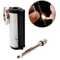 Вічний сірник кресало циліндр, бензинова запальничка, брелок