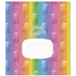 Зошит учнівський Crazy rainbow Школярик 024-3217L-4 в лінію 24 аркушів