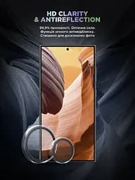 Захисне скло для камери Samsung Galaxy S24 Ultra 5G (SM-S928), Supreme BI, прозорий колір, з рамкою, глянцеве скло для захисту лінз, протиударне, прозоре, з клейовим шаром по контуру, не впливає на якість фото, ArmorStandart (ARM76616) - мініатюра 4
