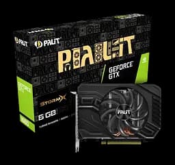 Видеокарта GeForce GTX 1660 6GB Palit StormX (NE51660018J9-165F) Б/У