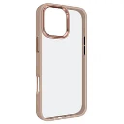 Чехол для Apple iPhone 16 Pro Max, UNIT2, бежевый, ударопрочный, прозрачный противоударный чехол-накладка из TPU и поликарбоната (PC), с защитными бортиками, защита всего корпуса от ударов и царапин, ArmorStandart (ARM81333)