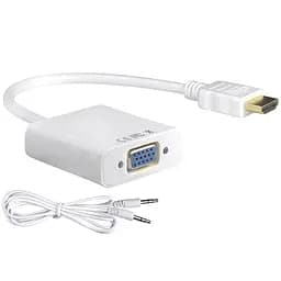 Конвертор-перехідник з HDMI (тато) на VGA (мама) 10cm