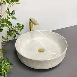 Умивальник VBI Bari grey stone matt накладний VBI-011603, Сірий