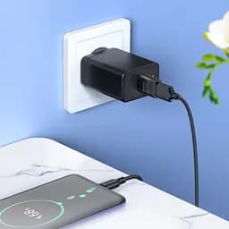 Адаптер Borofone BV18 Type-C male to USB female USB 3.0 adapter чорний - мініатюра 2