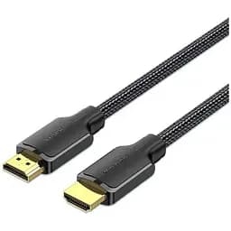 Кабель мультимедийный HDMI M to HDMI M 1.5m 4K cotton braided black Vention (ALLBG)