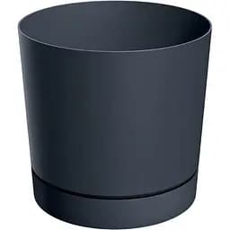 Горщик для квітів Prosperplast Tubo P з підставкою 8 л антрацит (66019-433)