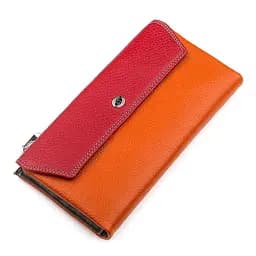 Гаманець жіночий ST Leather 18406 (SB42-2) багатофункціональний червоний
