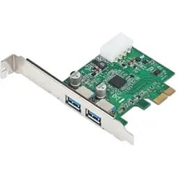 Плата расширения Gembird PCI-E x1 2xUSB 3.0 чип NECD720200F1 питание Molex UPC-30-2P