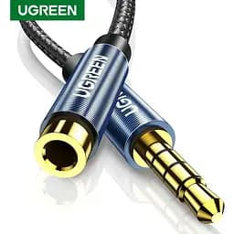 Кабель аудіо Ugreen AV118 3.5 mm подовжувач 0.5 м Black (40672) - мініатюра 2