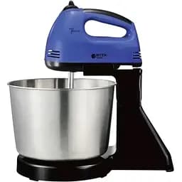 Стаціонарний міксер Bitek з металевою чашею з насадками для тіста 7 швидкостей BT-6637B 250 Вт Синій