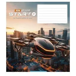 Зошит учнівський Школярик Let's start 018-3411L-3 в лінію 18 аркушів 