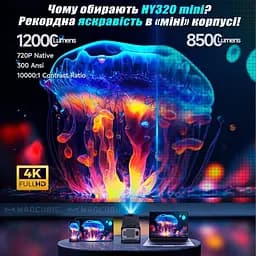 Проектор Magcubic HY320 Mini портативний смарт LED міні Android - мініатюра 3