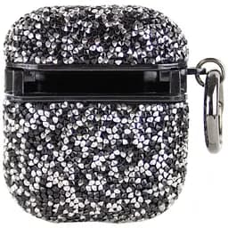 TPU чохол Bling World Rock Diamond для навушників AirPods 1/2 Чорний - мініатюра 2