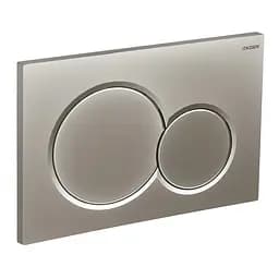 Панель змиву Koer KT-0601-14 пластикова, кнопка кругла KR5177, Хром матовый