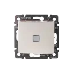 Выключатель Brille одноклавишный с подсветкой 774310 Валена