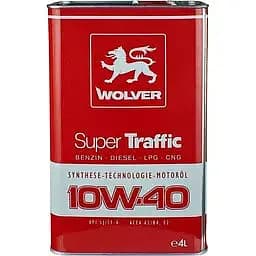 Олива моторна Wolver Super Traffic 10W-40 API SJ/CF-4, 4 л (26879)