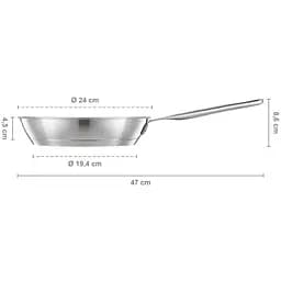 Сковорода Fiskars All Steel Pure матова 24 см (1065627) - мініатюра 4