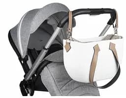 Сумка для коляски Nuvita MyMia, шкіра, білий (NV8801G/02RH/23T/13T/33T) - мініатюра 6