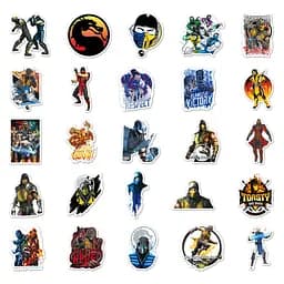 Стікерпак Мортал Комбат Набір наклейок GeekLand Mortal Kombat 50 штук - мініатюра 4