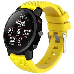 Силіконовий ремінець Primo для годинника Xiaomi Huami Amazfit SportWatch 2/Amazfit Stratos Yellow