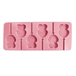 Силиконовая форма для леденцов и конфет на палочке "Сердечки", Kitchen Master Розовый 87402