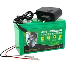 Аккумуляторная батарея литиевая QiSuo Li1210 12V 10Ah Li-ion 18650 зарядное 12.6В 1А