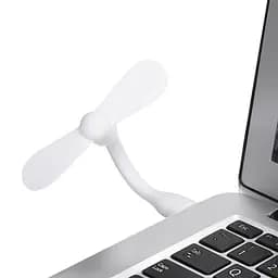 Вентилятор мобільний USB білий - мініатюра 2