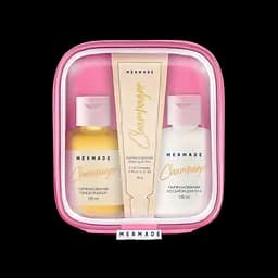Набір Mermade Сhampagne Body Care: лосьйон для тіла 100 мл + гель для душу 100 мл + крем для рук 30 г + косметичка - мініатюра 2