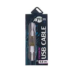 Дата кабель USB 2.0 AM to Micro 5P 1.8m white Atcom (16122)