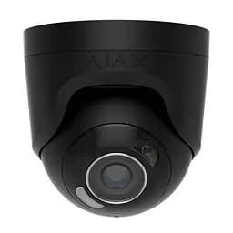 IP-відеокамера 5Mp Ajax TurretCam HL (5 Mp/2.8 mm) Black f=2.8mm, ІЧ+LED-підсвічування, з мікрофоном (26-00666) - мініатюра 1