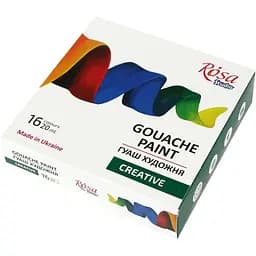 Набір гуашевих фарб 16х20 мл Rosa Studio CREATIVE