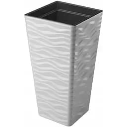 Горщик для квітів Form-Plastic Sahara slim квадро-30 33 л сірий (3950-055)