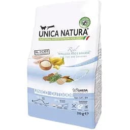 Сухий корм для котів Unica Natura Outdoor тріска з рисом і бананами 350 г