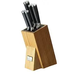 Набор ножей на деревянной подставке Berlinger Haus Matte Black Collection (BH-2425)