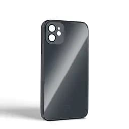 Чехол-накладка для Apple iPhone 11, Replica MagSafe, черный, противоударный защитный чехол с магнитным кольцом MagSafe, защита всего корпуса, TPU+PC, зеркальный, выступающий бортик вокруг экрана, ArmorStandart (ARM76168) - мініатюра 2