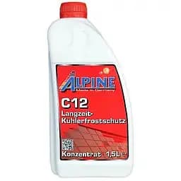 Антифриз Alpine C12 Langzeitkгhlerfrostschutz Концентрат червоний 1.5 л