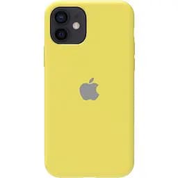 Чохол-накладка Toto Silicone Full Protection Case Apple iPhone 12/12 Pro Lemon Yellow