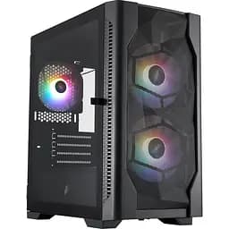 Корпус 1stPlayer Black (D4-M-BK-2F1P-1F1) - мініатюра 9