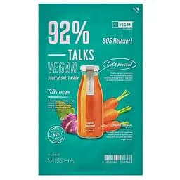 Тканева маска Missha Talk Vegan Squeeze Sos Relaxer 27 г