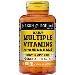 Витамины и минералы Mason Natural Daily Multiple Vitamins with Minerals, 60 таблеток