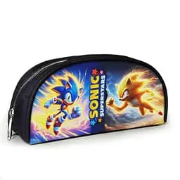 Пенал школьный с принтом Супер Соник 23х10х8 см детский для девочки, мальчика (3921)